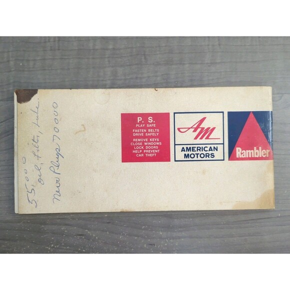 1969 AMC RAMBLER OWNER'S MANUAL OWNER GUIDE ORIGINAL Car Book American Motors - Picture 9 of 9